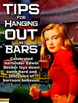 Tips for hanging out in bars